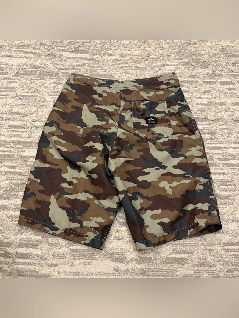 Stüssy Military Camo Board Shorts 10” Men’s 30 Gorp Outdoor Swim Water